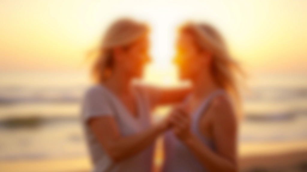 Group of mature dancers at a beachside salsa social in Jūrmala, sunset background with Baltic sea visible